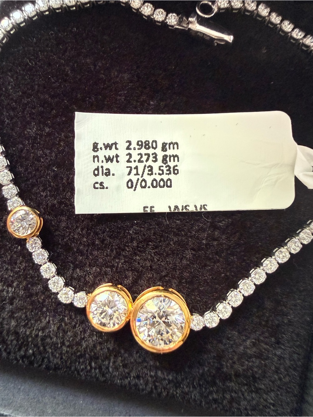 3.56 Carat Real Diamond Tennis Bracelet